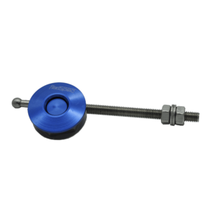 Fixation carrosserie push clip alu bleu